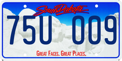 SD license plate 75UO09