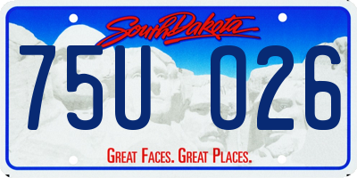 SD license plate 75UO26