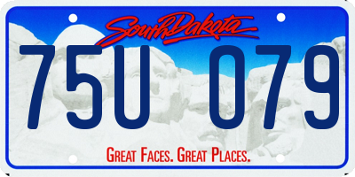 SD license plate 75UO79