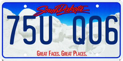 SD license plate 75UQ06