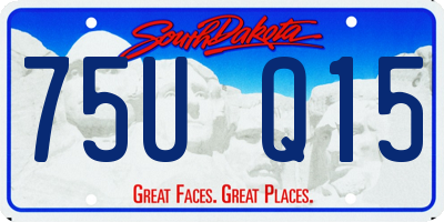 SD license plate 75UQ15