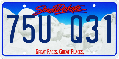 SD license plate 75UQ31