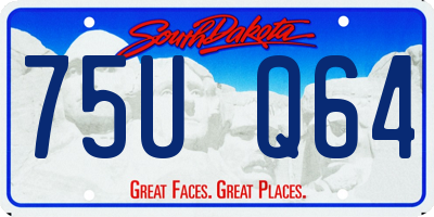 SD license plate 75UQ64