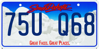 SD license plate 75UQ68