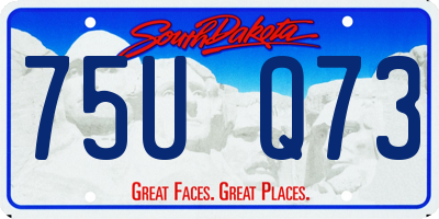SD license plate 75UQ73