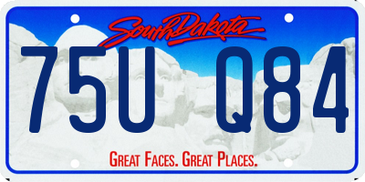 SD license plate 75UQ84