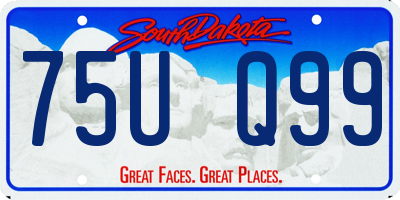 SD license plate 75UQ99