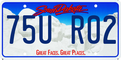 SD license plate 75UR02