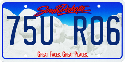 SD license plate 75UR06