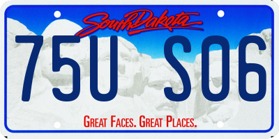 SD license plate 75US06