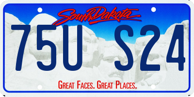 SD license plate 75US24