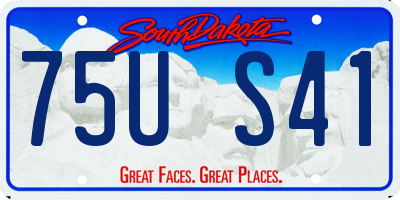 SD license plate 75US41