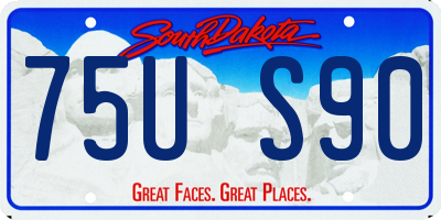 SD license plate 75US90
