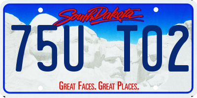 SD license plate 75UT02