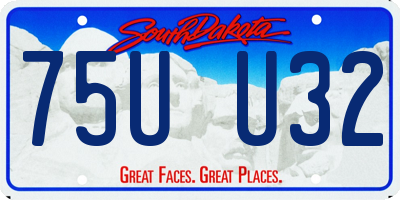 SD license plate 75UU32
