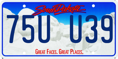 SD license plate 75UU39