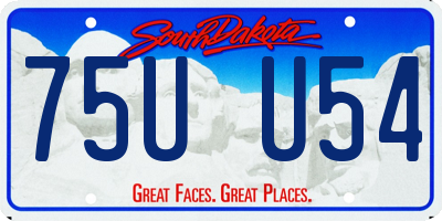 SD license plate 75UU54