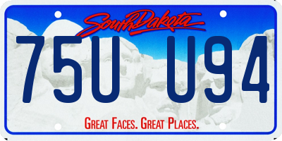 SD license plate 75UU94