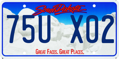 SD license plate 75UX02