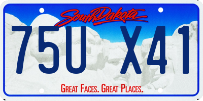 SD license plate 75UX41
