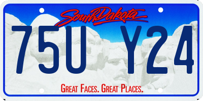 SD license plate 75UY24
