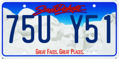 SD license plate 75UY51