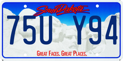 SD license plate 75UY94