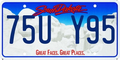SD license plate 75UY95