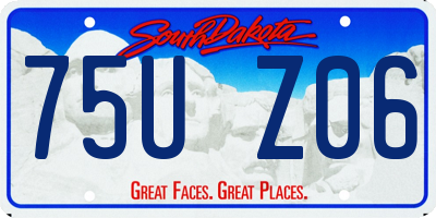 SD license plate 75UZ06