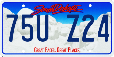 SD license plate 75UZ24