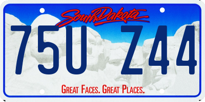 SD license plate 75UZ44