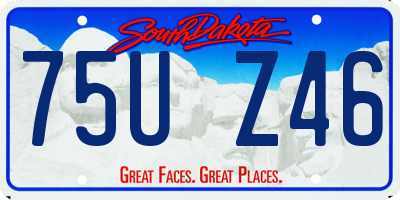 SD license plate 75UZ46