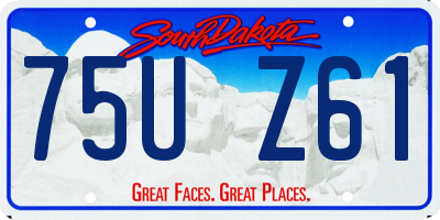 SD license plate 75UZ61