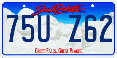 SD license plate 75UZ62