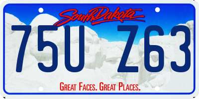 SD license plate 75UZ63