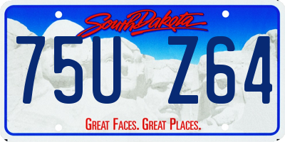 SD license plate 75UZ64