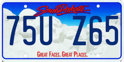 SD license plate 75UZ65