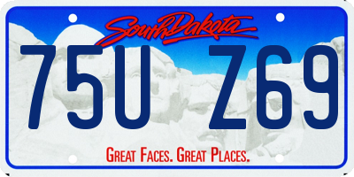 SD license plate 75UZ69