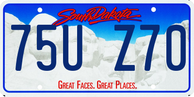 SD license plate 75UZ70