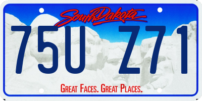 SD license plate 75UZ71