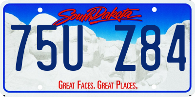 SD license plate 75UZ84
