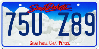 SD license plate 75UZ89