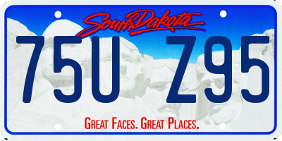 SD license plate 75UZ95