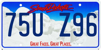 SD license plate 75UZ96