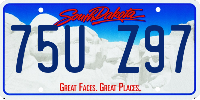 SD license plate 75UZ97