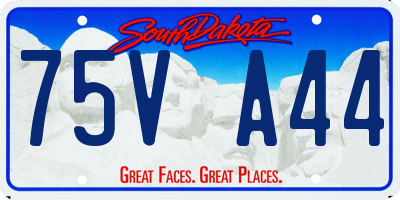 SD license plate 75VA44
