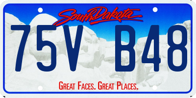 SD license plate 75VB48