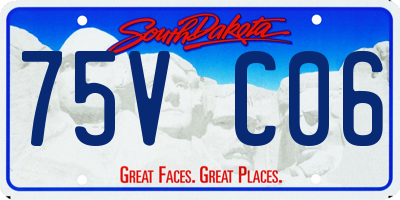 SD license plate 75VC06