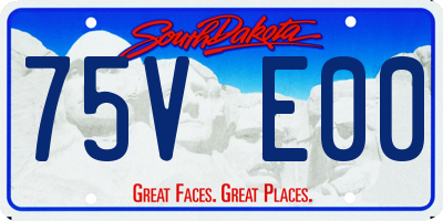 SD license plate 75VE00