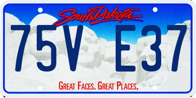 SD license plate 75VE37